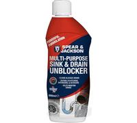 Spear and Jackson 1 x 500ml Heavy Duty Sink and Drain Unblocker