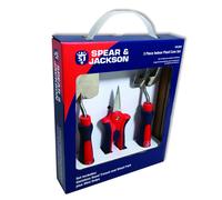 Spear & Jackson 3 Piece Set - Indoor Plant Care - Mini Snips, Weed Fork, Trowel
