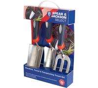 Spear and Jackson 3 Piece Select Stainless Steel Hand Trowel and Weedfork Set