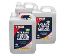 Spear and Jackson - 3 x 5 Litres Concentrate - Path Patio and Decking Cleaner - Green Algae and Mould Remover - Pressure Washer Detergent