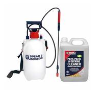 Spear and Jackson - 5L Path and Patio Cleaner - 5L Pressure Sprayer - Concentrated Patio Cleaner - Pressure Washer Detergent - Lichen Control - Biodegradable