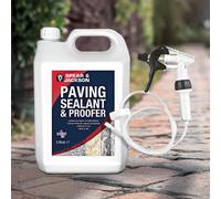 Spear & Jackson Stone Paving Sealant & Proofer | Granite Paving Slate Stone | Long Hose Trigger | 5L