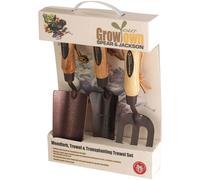 Spear & Jackson Elements3Ps Elements Garden Hand Tool Gift Set (Trowel, Weed Fork, Transplanting Trowel)