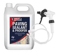 Spear and Jackson - Paving Sealant and Proofer - 5 Litre Water Seal - with Long Hose Trigger - Breathable, Colourless Waterseal for Brick, Wood and Stone
