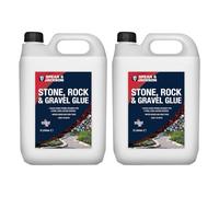 Spear and Jackson Stone, Rock and Gravel Bonding Glue, 2 x 5 Litres, Water-Based Non-Toxic Formula, Ready to Use, for Paths, Patios and Decorative Areas