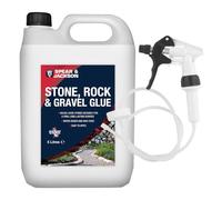 Spear and Jackson Stone, Rock and Gravel Bonding Glue, 5 Litres with Long Hose trigger, Water-Based Non-Toxic Formula, Ready to Use, for Paths, Patios and Decorative Areas