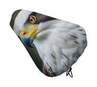 Spear Falcon, White Eagle Bike Seat Cover - Waterproof Bike Seat Cushion for Women & Men, Comfort, Soft Bicycle Saddle Covers Universal Fit Road/Mountain/Spin Bikes with Drawstring