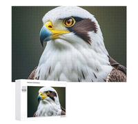 Spear Falcon, White Eagle Puzzle for Adults Wooden Jigsaw Puzzle for Mother's Day Premium Puzzle with Unique Art Design Challenging Brain Teaser Birthday Gift for All Ages 1000 PCS