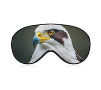 Spear Falcon, White Eagle Sleep Mask with Adjustable Strap, Breathable Sleep Masks for Women Men, Soft Eye Mask for Side Sleepers, Travel, Office Nap, Airplane & Blocking Light