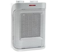 SPEAR & JACKSON 38355 Hot & Cool Ceramic Fan Heater - White & Silver, Silver/Grey,White