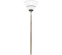 Spear & Jackson 4812FR Traditional Stainless Flexo Lawn Rake, silver