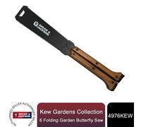 Spear & Jackson 4976KEW Kew Gardens Collection 6" Folding Garden Butterfly Saw - Japanese Style Double-Sided Pruning Pull Saw for Live, Fibrous & Dead Wood