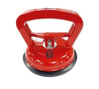 Spear & Jackson ASCS118 Single Aluminium Suction Cup - High Performance Lifter Tool for Glass, Granite, Tile, Metal, Wood Panel Lifting - 50kg Lifting Capacity - Single Suction Easy Lock & Release