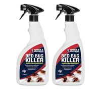 Spear & Jackson Bed Bug Killer, 2 x 1 Litre Spray, Long-Lasting, Odourless, insecticide against Flying and Crawling insects