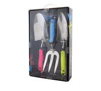 Spear & Jackson Colours 3pc Stainlesss Steel Garden Hand Tool Gift Set