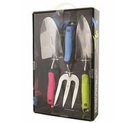 Spear & Jackson Colours S/S Hand tool Set 3 Pack Gardening Supplies Plant Care