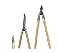 Spear & Jackson CUTSETKEW 3 Piece Woodland Kew Cutting Set - Bypass Secateurs, Hedge Shears & Bypass Loppers - Razorsharp® Carbon Steel Blades, FSC® Hardwood Handles - for Garden Pruning & Trimming