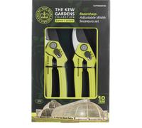 Spear & Jackson CUTTINGSET3K Kew Gardens Collection Adjustable Width Bypass & Anvil Secateur Set