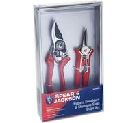 Spear & Jackson CUTTINGSET6 Bypass Secateurs and Floral Snips Set (Twin Set)