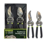 Spear & Jackson CUTTINGSET8K Kew Gardens Collection Vintage Bypass & Anvil Secateur Set