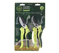 SPEAR & JACKSON Kew Gardens Razorsharp Cutting, Set 3K Bypass and Anvil Secateurs Set, Green