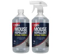 Spear & Jackson Mouse Repellent 2x500ml Trigger Spray - Natural Peppermint, Effective on All Mice, Zero Residue