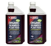 Spear & Jackson Organic Liquid Seaweed Plant Food 2 x 1L Concentrated