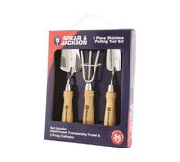 Spear & Jackson POTTING3PS 3 Piece Stainless Potting Tool Set, Silver