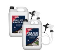 Spear & Jackson Ready-To-Use Rock Glue For Gravel And Pebbles, Weather-Resistant Permeable Surface, 2X 5L Pack, 10L Total
