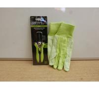 SPEAR & JACKSON SMALL LADIES LIME GREEN PRUNING GARDEN SNIPS 56418G + GLOVES