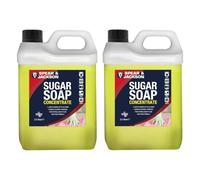 Spear & Jackson Sugar Soap Concentrate, 2 x 2.5 Litre, Walls, Grease, Grime, Dirt and Stain Remover, Kitchen Degreaser, Versatile Cleaner