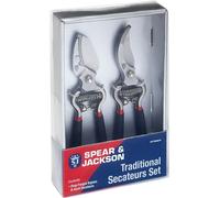Spear & Jackson Traditional Drop Forged Bypass and Anvil Secateurs Twin Gift Set