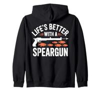 Spearfisher Speargun Spearfishing Zip Hoodie