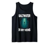 Spearfishing Shirt Underwater Saltwater in My Veins Tank Top