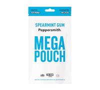 Spearmint Chewing Gum - Sugar Free 100% Plant Based Xylitol - Fresh Breath - Benefits Oral Health, Reduce Plaque, Kills Bacteria - Aspartame Free - Mega Pouch 220 Gum Pieces - By Peppersmith