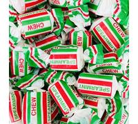 Spearmint Chews Sweets 400g Bag Reselable Pouch Chewy Mints Retro