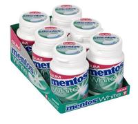 Spearmint Mentos White Sugar Free Chewing Gum - 40 Pieces Tub (Pack of 6)