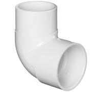 Spears 409 Series PVC Pipe Fitting, 90 Degree Elbow, Schedule 40, 1/2" Spigot x Socket