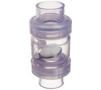 Spears S1720C15 PVC True Union Utility Swing Check Valve, 1-1/2-Inch, Clear
