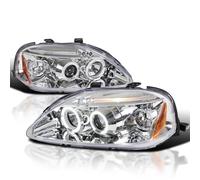 Spec-D Tuning 2LHP-CV99-TM Chrome Projector (Halo Led)