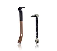 Spec Ops Tools 10" Cats Paw & 15" Flat Pry Bar Set Crowbar Tool Set, Teardrop Nail Pullers, High-Carbon Steel, 3% Donated to Veterans