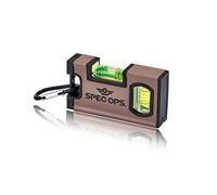 Spec Ops Tools 4" Magnetic Pocket Level, 33% Larger Block Vials, Includes Carabiner, 3% Donated to Veterans