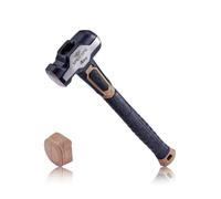 Spec Ops Tools Engineering Hammer, 4 lb Sledge Hammer with Removable Soft Mallet Cap & Bi-Material Shock Absorbing & Vibration Dampening Handle, 3% Donated to Veterans, Black/Tan
