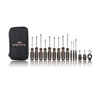 Spec Ops Tools Tools 14-Piece Screwdriver Set, 5 Phillips, 5 Slotted, 2 Torx, 2 Square, Magnetic Tip, 3% Donated to Veterans