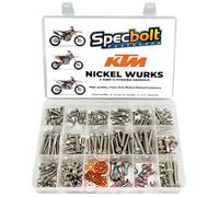 Specbolt Fasteners Brand Nickel Wurks Bolt Kit fits KTM and Other Euro Motorcycles and Off-Road Dirtbikes