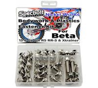 Specbolt Fasteners Nickel Plated Beta Plastics & Bodywork Bolt Kit for: RR RX RR-S RS Xtrainer 125 200 250 300 350 390 400 430 450 480 498 500 520 525 Two & Four Stroke Models