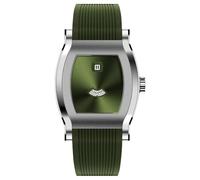 Specht & Söhne Jump Hour Automatic Mechanical Men Watch Sapphire Crystal Stainless Steel Wristwatch, Green