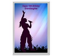 Special 10th Birthday Card Girl - Age Ten - Unusual Unique Cool Best 10 year old (Granddaughter 10th Bday - Girls Rockstar Concert)