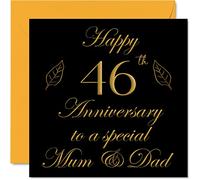 Special 46th Anniversary Card for Mum or Dad Parents, Special Mum & Dad