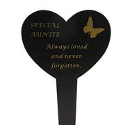Special Auntie Memorial Heart Remembrance Verse Ground Stake